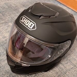 Shoei Black Motorcycle Helmet